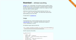 Desktop Screenshot of noembed.com