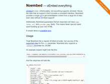 Tablet Screenshot of noembed.com